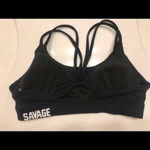 Savage knotted up bra